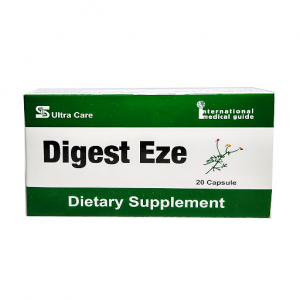 Digest Eze ( Bromelain 50 mg + Papian 50 mg + Chamomile 150 mg + Ginger Root 70 mg + Peppermint Leaves 25 mg + Anise Powder 25 mg + fennel powder 50 mg ) 20 capsules